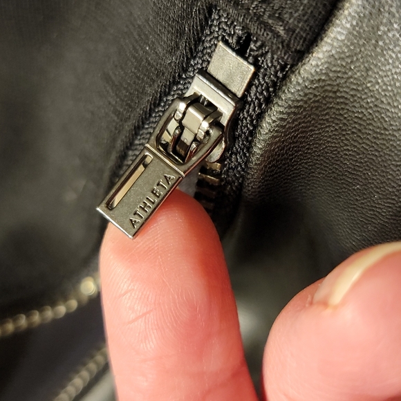 Athleta Siena Ankle Pants Faux Leather  Size 4 - Picture 16 of 16